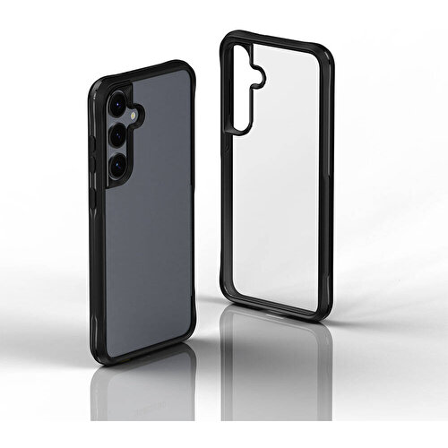 Samsung Galaxy S24 Ultra Uyumlu Kılıf Şeffaf Sert PC Arka Yüzey Tasarımlı Zore Edo Kapak