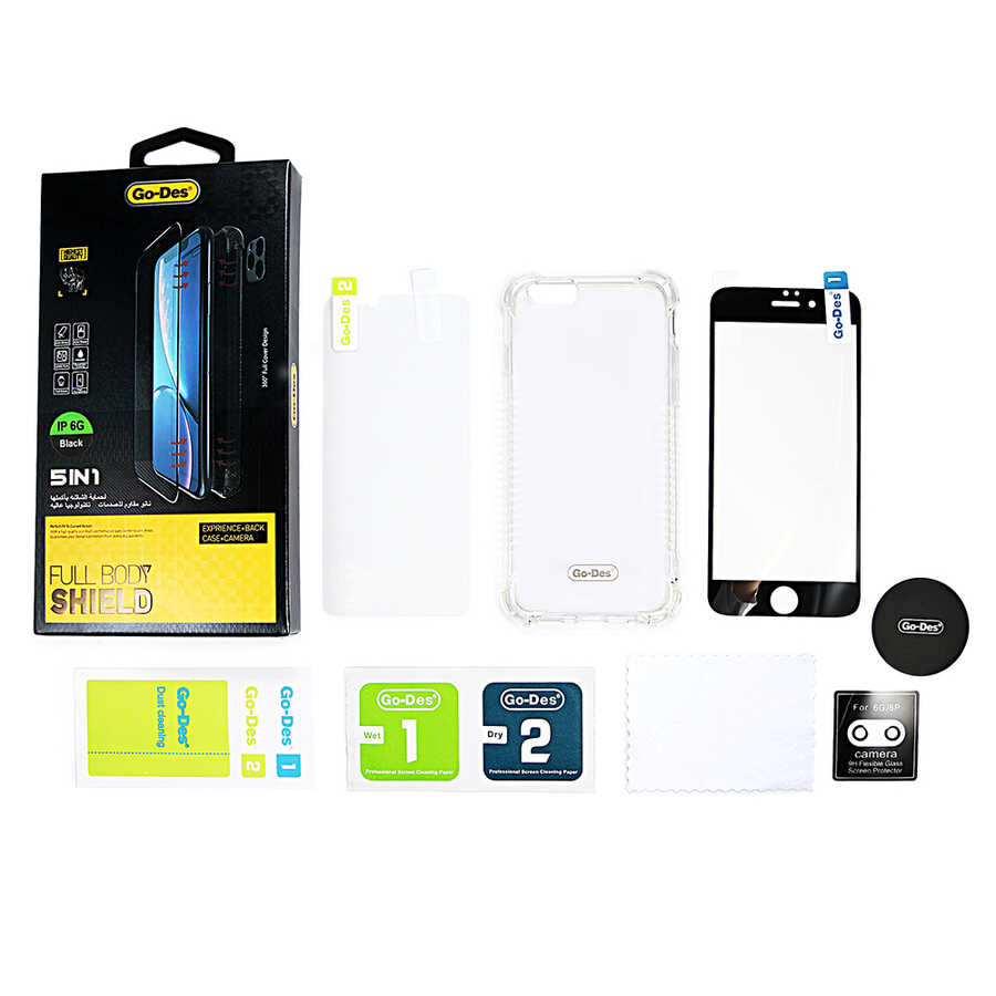 [RNZ-T16822] Apple iPhone 12 Pro Max Uyumlu Go Des 5 in 1 Full Body Shield
