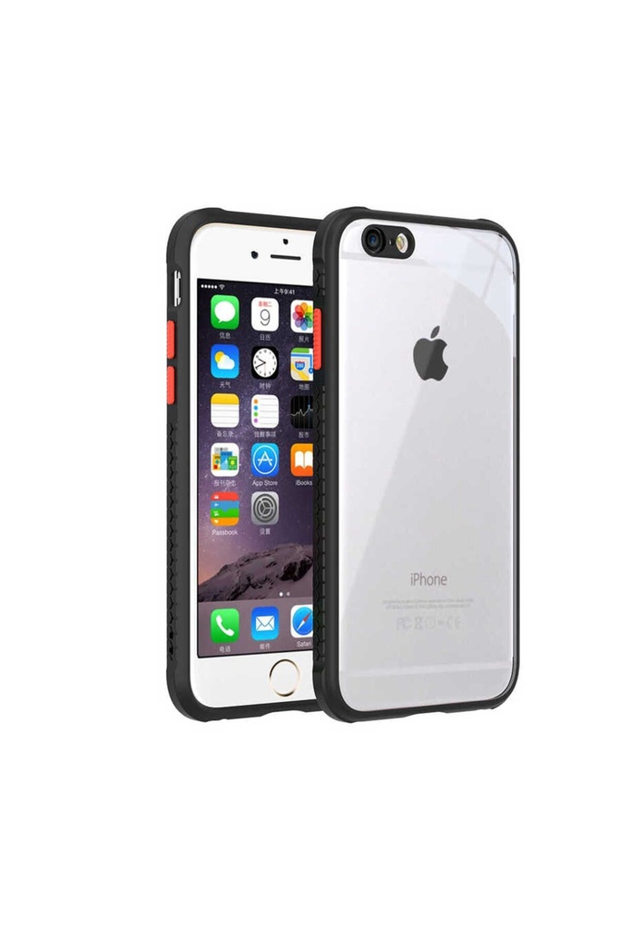 [RNZ-TA51722] Apple iPhone 6 Uyumlu Kılıf ​​Zore Kaff Kapak (Siyah)