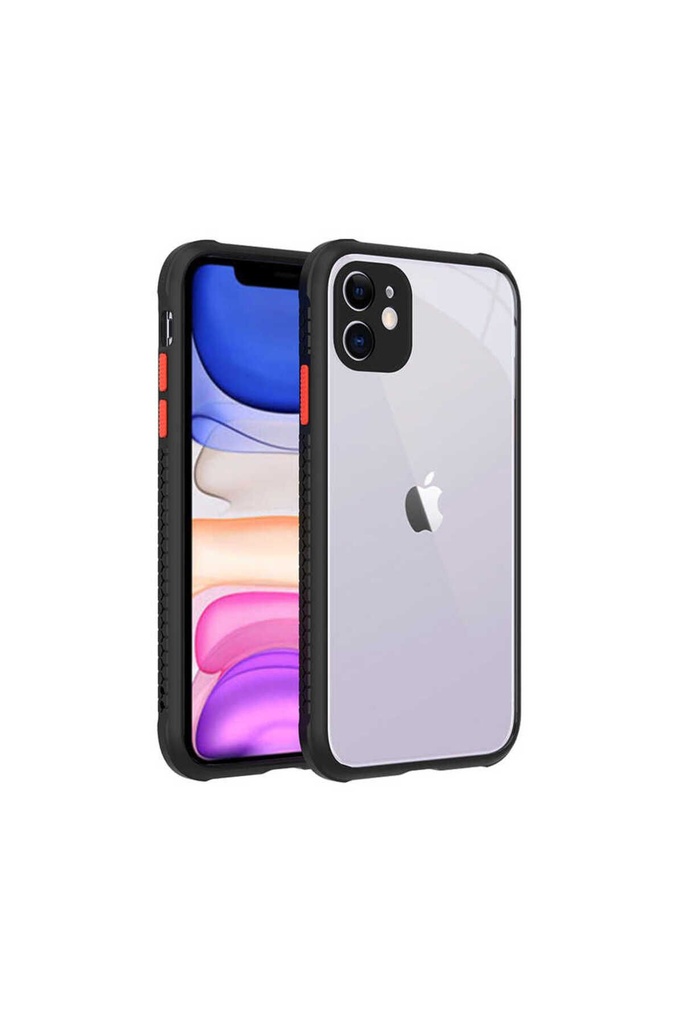 [RNZ-TA51744] Apple iPhone 11 Uyumlu Kılıf ​​Zore Kaff Kapak (Siyah)