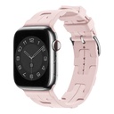 Apple Watch 7 45mm Uyumlu Kordon Silikon Yumuşak Esnek Metal Klipsli KRD-92 Kayış