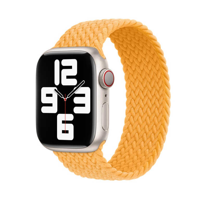 Apple Watch 42mm Uyumlu Kordon Hasır Örgü Esnek KRD-32 Small Kayış