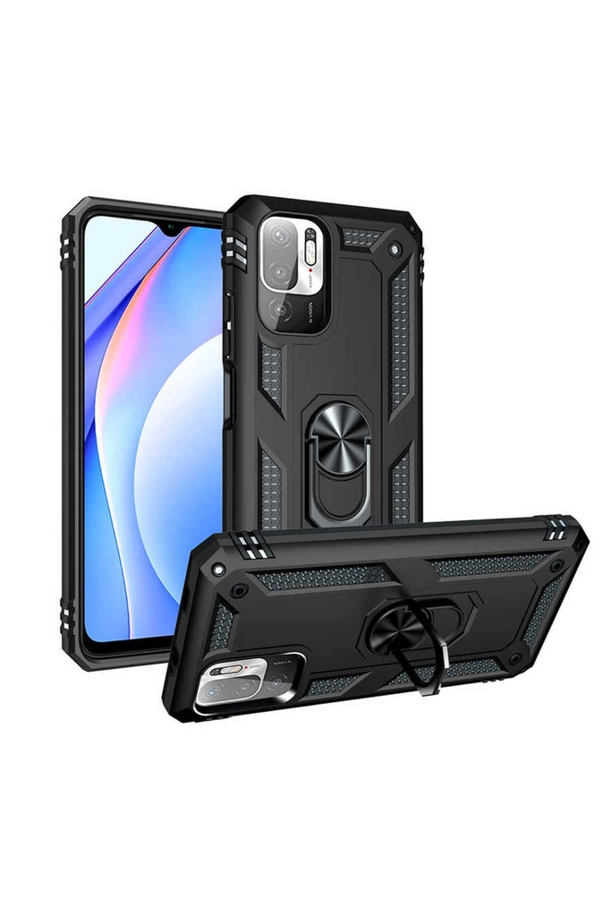 [RNZ-TA56262] Xiaomi Poco M3 Pro Uyumlu Kılıf Zore Vega Kapak (Siyah)