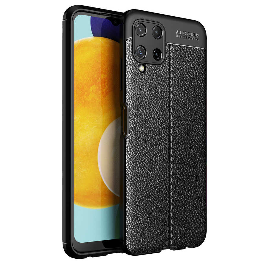 [RNZ-TA56162] Samsung Galaxy A22 4G Uyumlu Kılıf Zore Niss Silikon Kapak (Siyah)