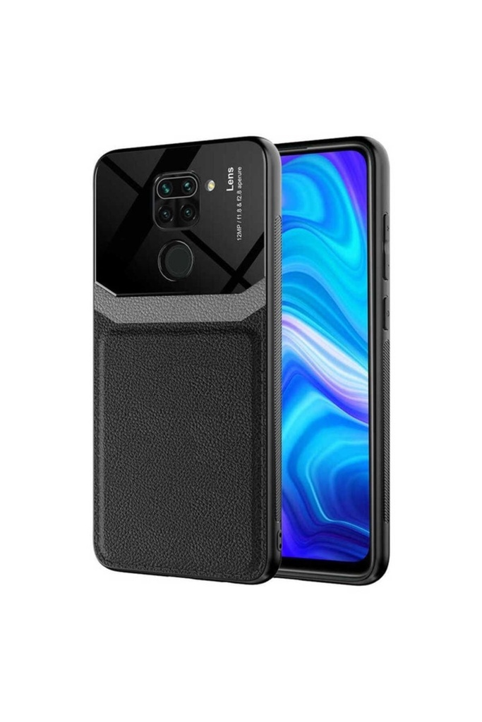 [RNZ-TA55047] Xiaomi Redmi Note 9 Uyumlu Kılıf ​Zore Emiks Kapak (Siyah)