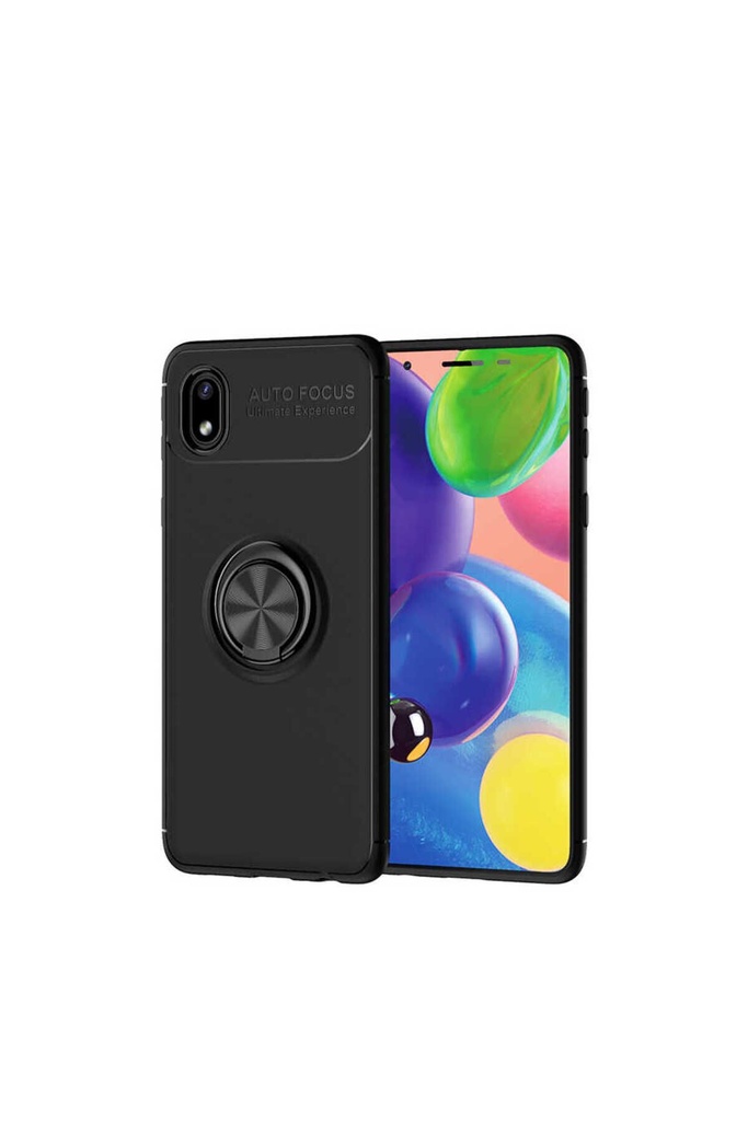 [RNZ-TA51467] Samsung Galaxy A01 Core Uyumlu Kılıf Zore Ravel Silikon Kapak (Siyah)