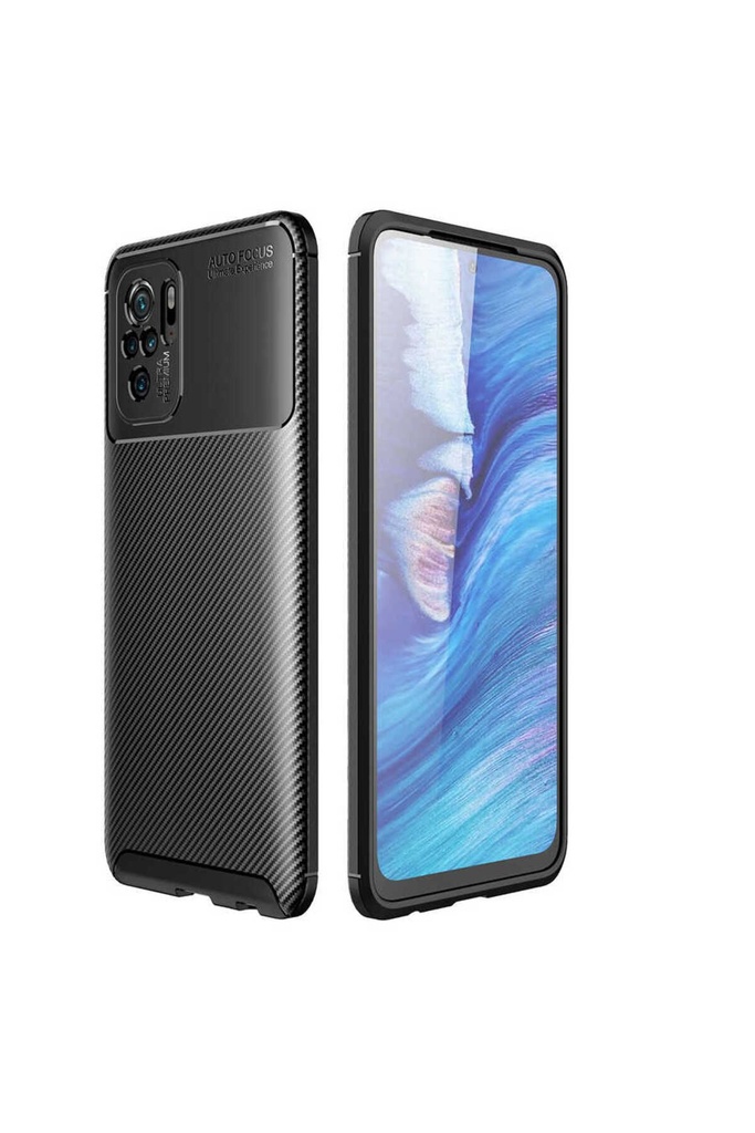 [RNZ-TA52138] Xiaomi Redmi Note 10 Uyumlu Kılıf Zore Negro Silikon Kapak (Siyah)