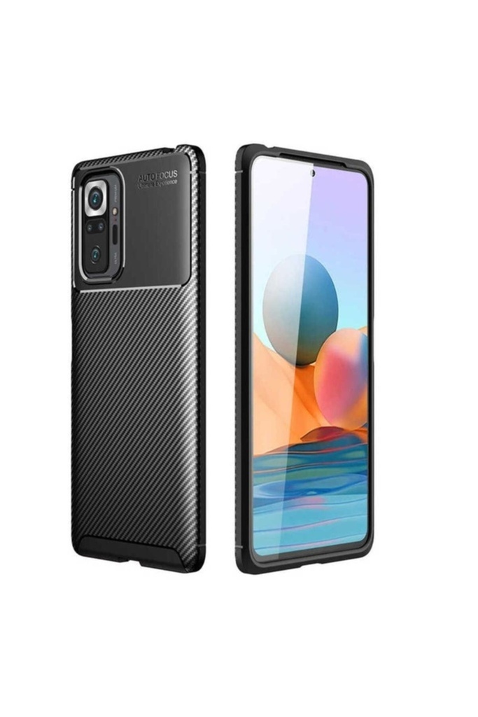 [RNZ-TA52144] Xiaomi Redmi Note 10 Pro Uyumlu Kılıf Zore Negro Silikon Kapak (Siyah)