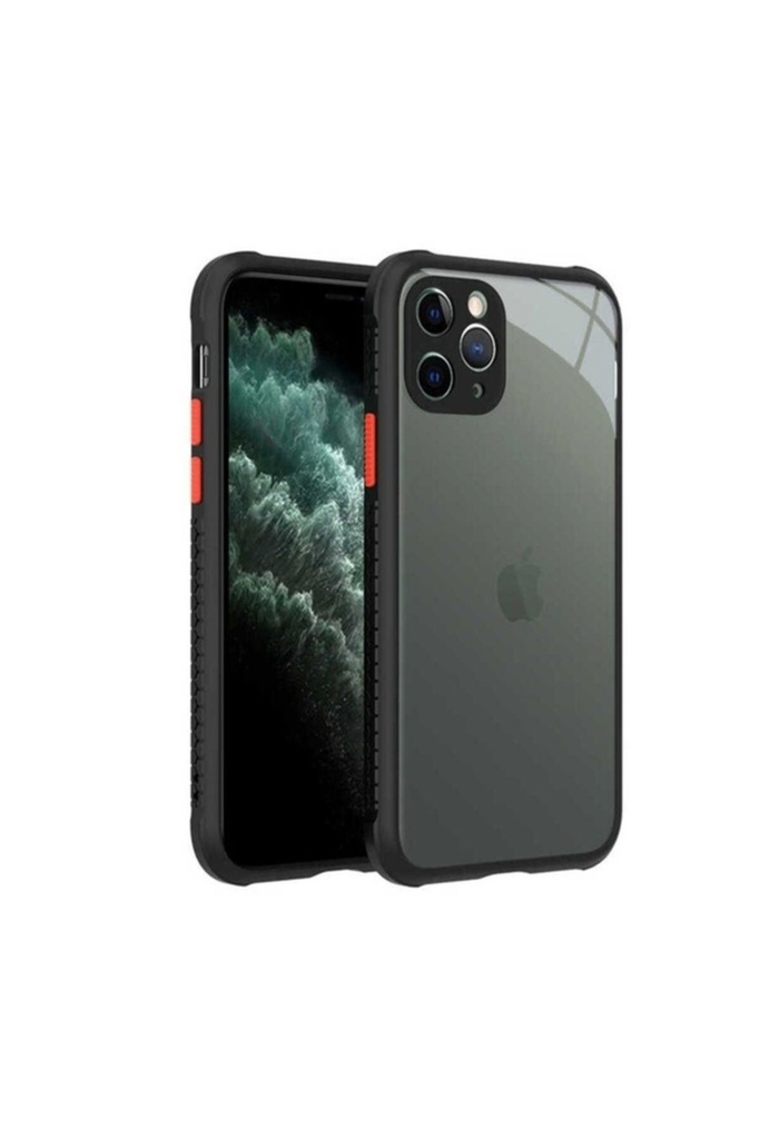 [RNZ-TA51749] Apple iPhone 11 Pro Uyumlu Kılıf ​​Zore Kaff Kapak (Siyah)