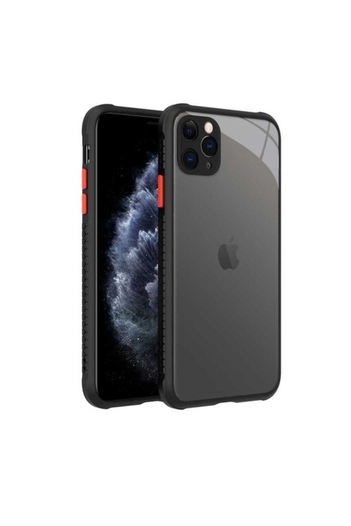 [RNZ-TA51754] Apple iPhone 11 Pro Max Uyumlu Kılıf ​​Zore Kaff Kapak (Siyah)