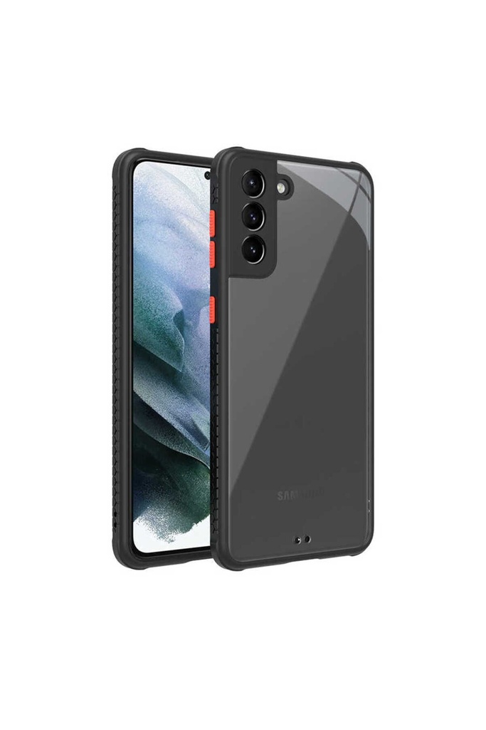 [RNZ-TA51814] Samsung Galaxy S21 Plus Uyumlu Kılıf ​​Zore Kaff Kapak (Siyah)