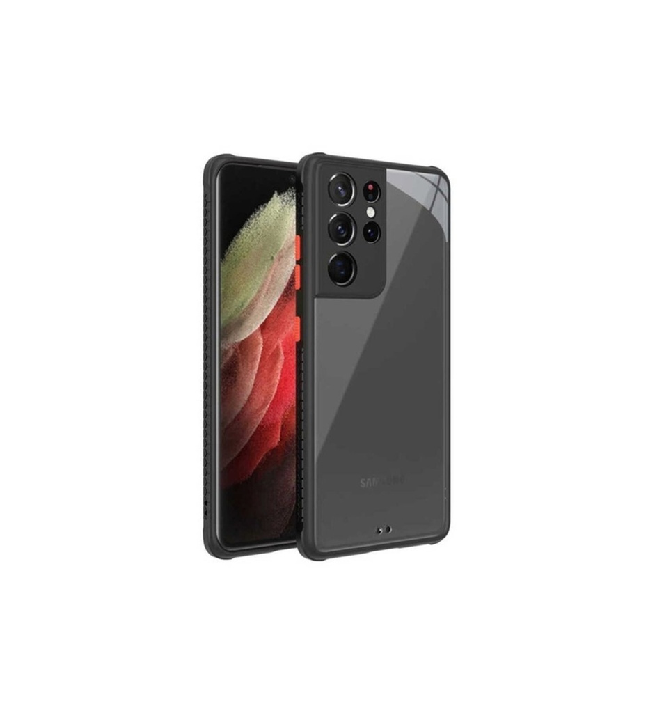 [RNZ-TA51819] Samsung Galaxy S21 Ultra Uyumlu Kılıf ​​Zore Kaff Kapak (Siyah)