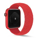 Apple Watch 38mm Uyumlu Kordon Örgü İşlemeli Esnek KRD-38 Small Kordon