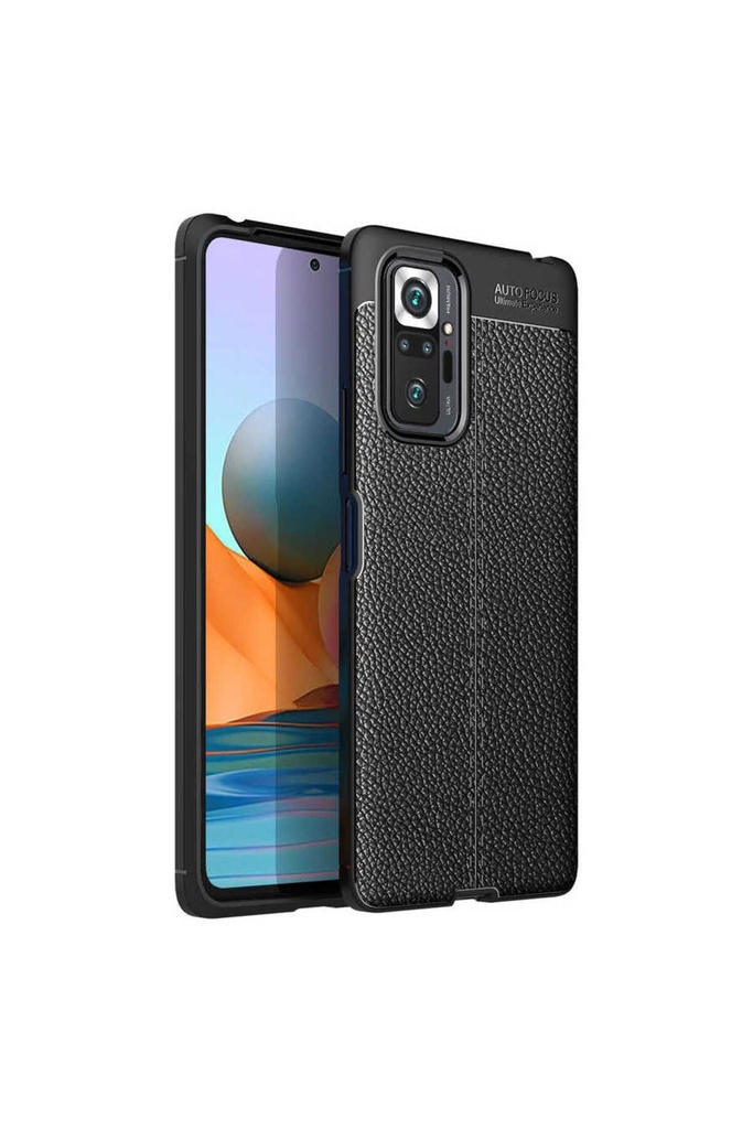 [RNZ-TA52156] Xiaomi Redmi Note 10 Pro Uyumlu Kılıf Zore Niss Silikon Kapak (Siyah)