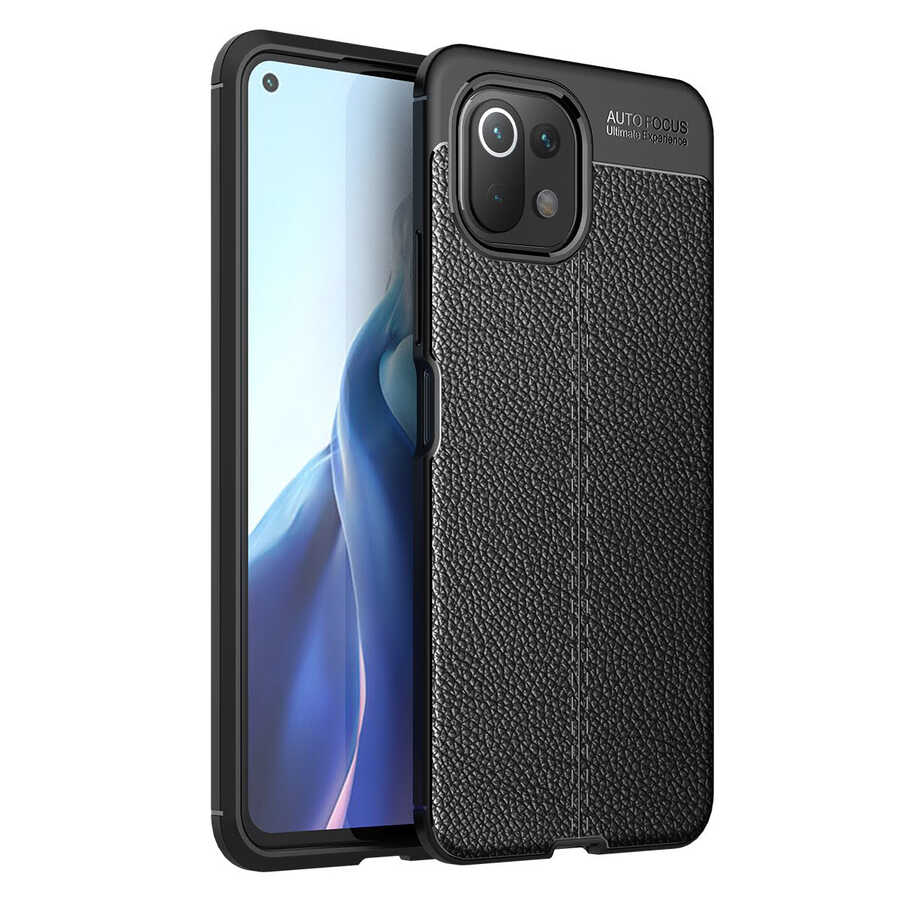 [RNZ-TA52159] Xiaomi Mi 11 Lite Uyumlu Kılıf Zore Niss Silikon Kapak (Siyah)