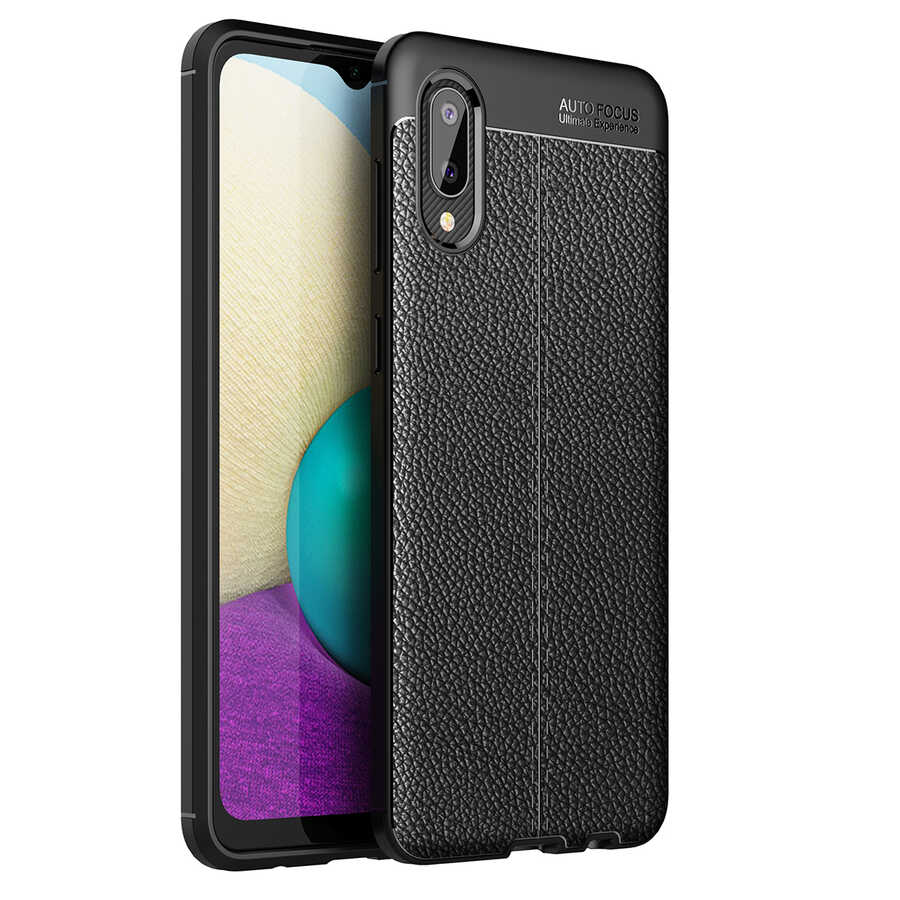 [RNZ-TA52162] Samsung Galaxy A02 Uyumlu Kılıf Zore Niss Silikon Kapak (Siyah)