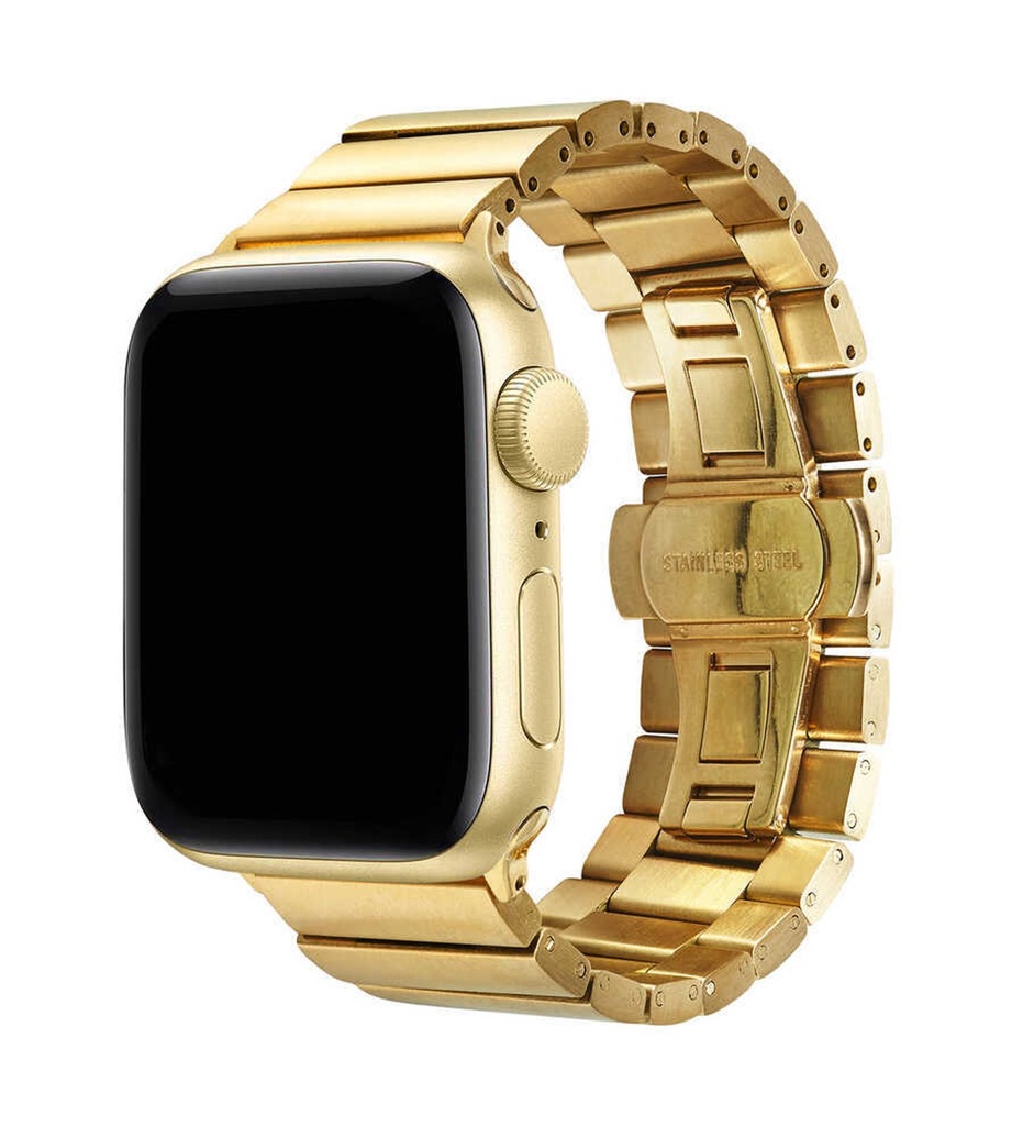 Apple Watch 38mm Uyumlu Kordon Metal Paslanmaz KRD-41 Kayış