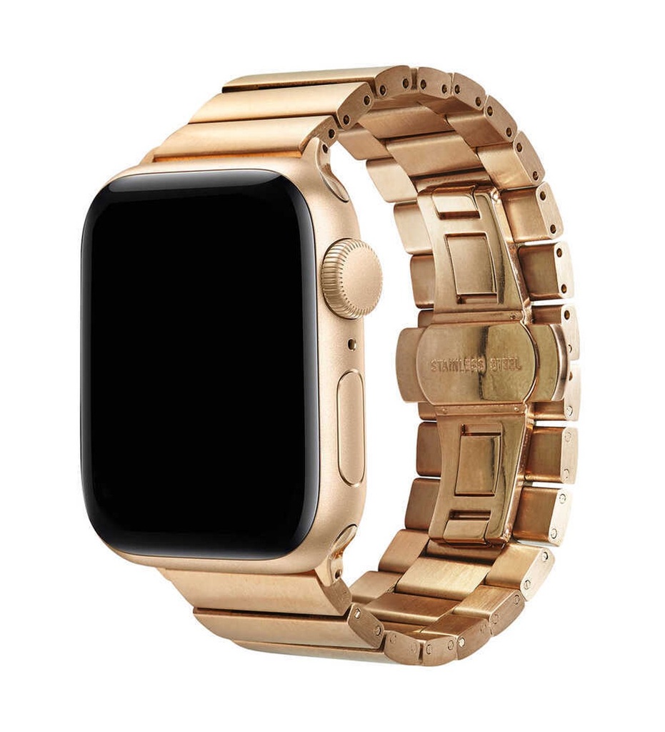 Apple Watch 38mm Uyumlu Kordon Metal Paslanmaz KRD-41 Kayış