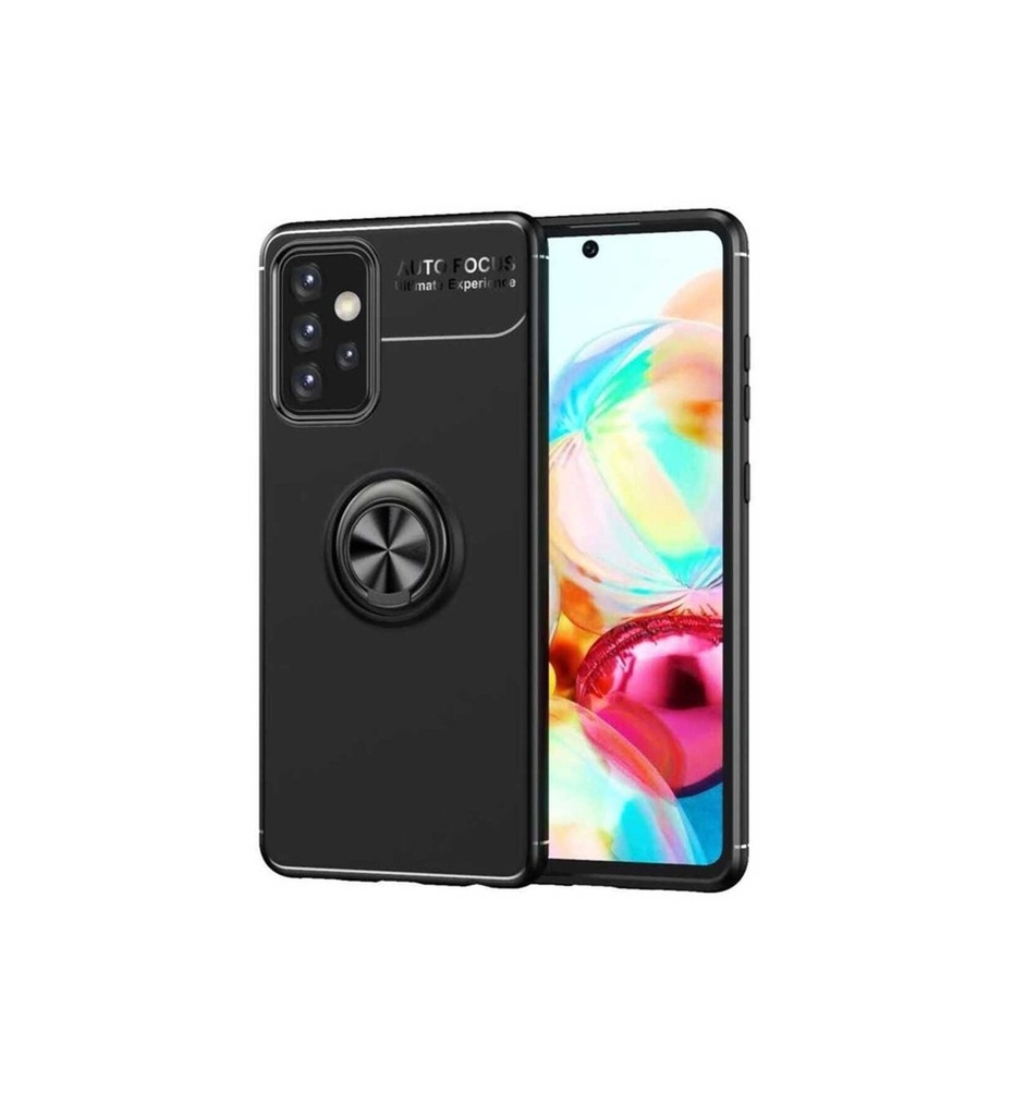 [RNZ-TA51473] Samsung Galaxy A52 Uyumlu Kılıf Zore Ravel Silikon Kapak (Siyah)