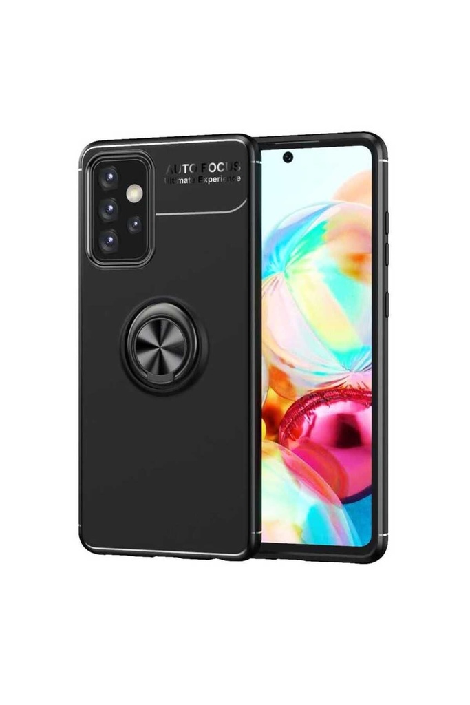 [RNZ-TA51479] Samsung Galaxy A72 Uyumlu Kılıf Zore Ravel Silikon Kapak (Siyah)