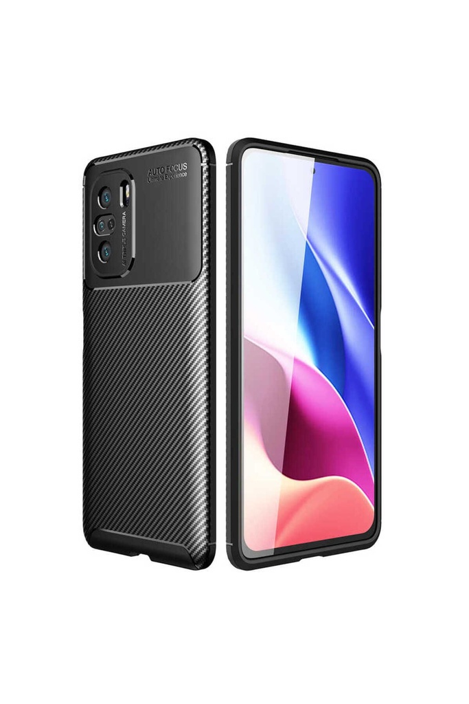 [RNZ-TA53462] Xiaomi Redmi K40 Uyumlu Kılıf Zore Negro Silikon Kapak (Siyah)