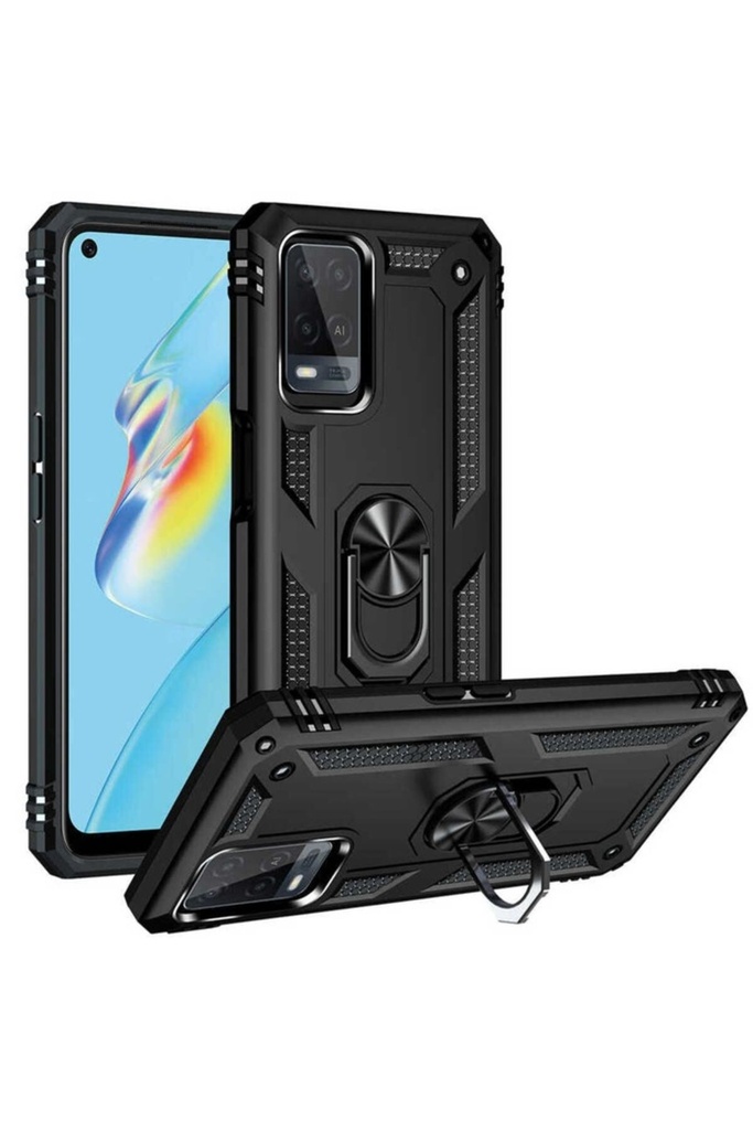 [RNZ-TA56244] Oppo A54 4G Uyumlu Kılıf Zore Vega Kapak (Siyah)