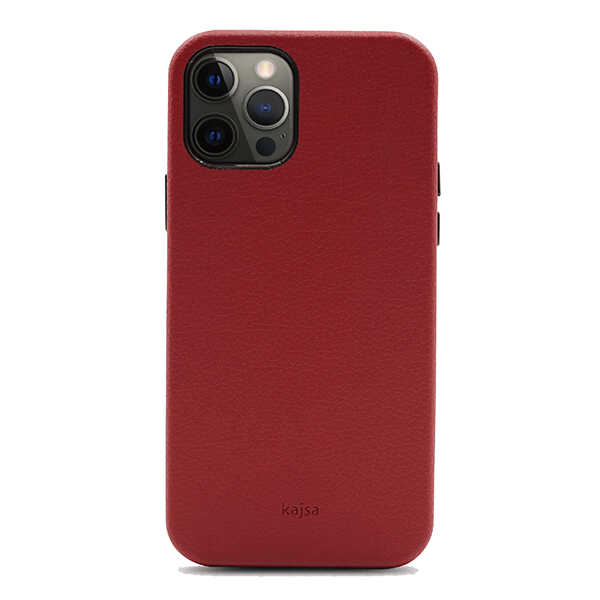 Apple iPhone 12 Pro Uyumlu Kılıf ​Kajsa Litchi Kapak