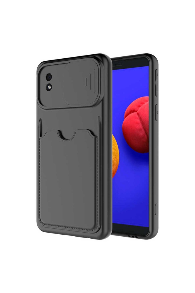 [RNZ-TA55199] Samsung Galaxy A01 Core Uyumlu Kılıf ​Zore Kartix Kapak (Siyah)