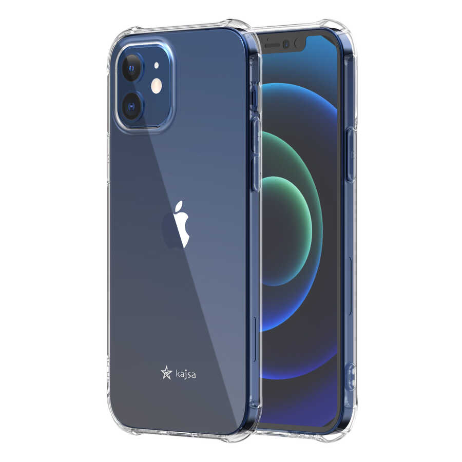 Apple iPhone 12 Uyumlu Kılıf Kajsa Transparent Kapak