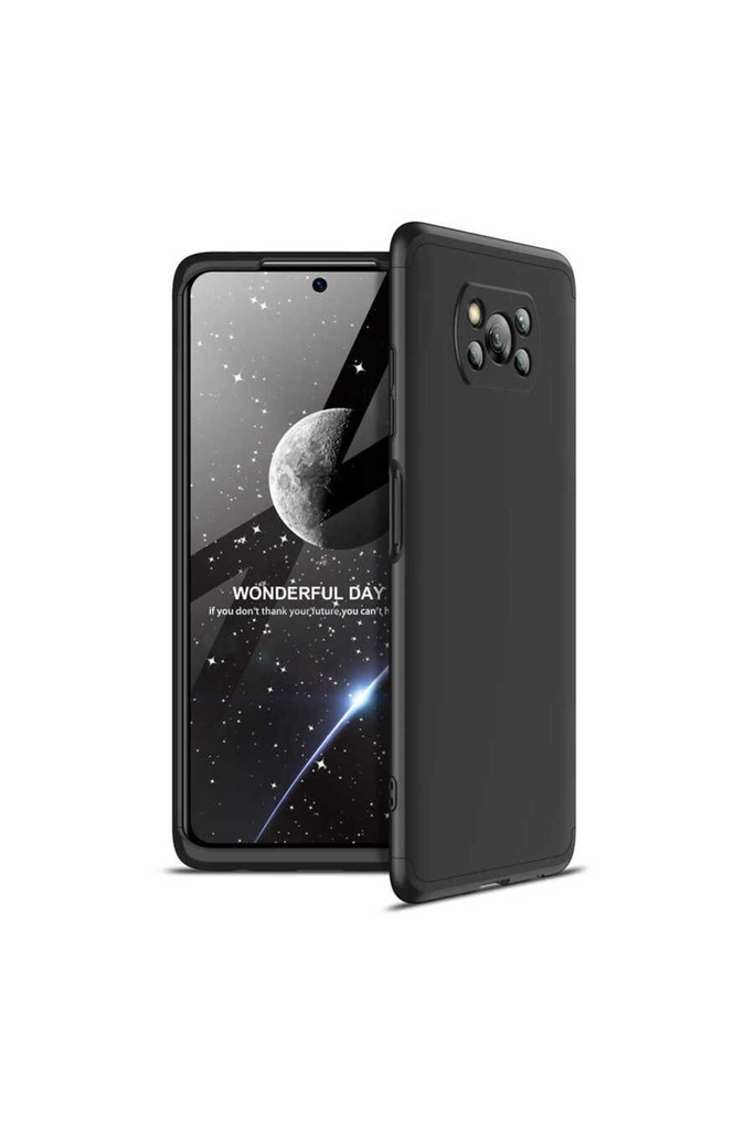 [RNZ-TA50380] Xiaomi Poco X3 Uyumlu Kılıf Zore Ays Kapak (Siyah)