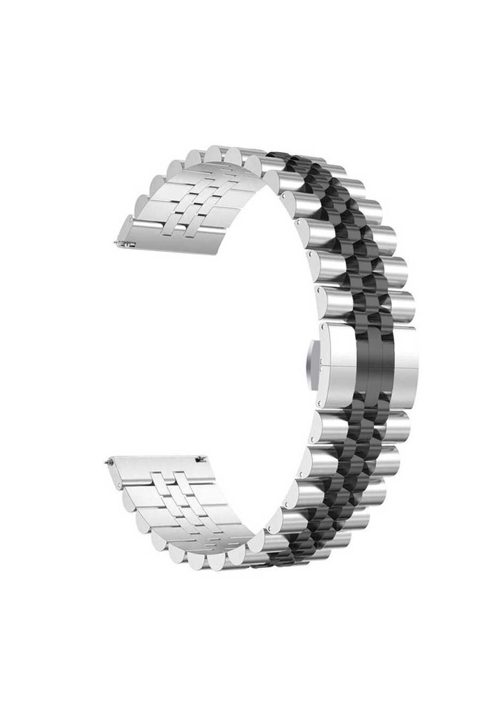 Samsung Galaxy Watch Active 2 44mm Uyumlu 20mm Kordon Paslanmaz Çelik Rolex Metal KRD-36 Kayış