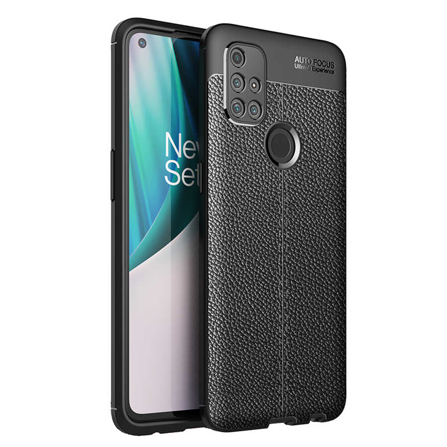 [RNZ-TA50618] OnePlus Nord N10 5G Uyumlu Kılıf Zore Niss Silikon Kapak (Siyah)