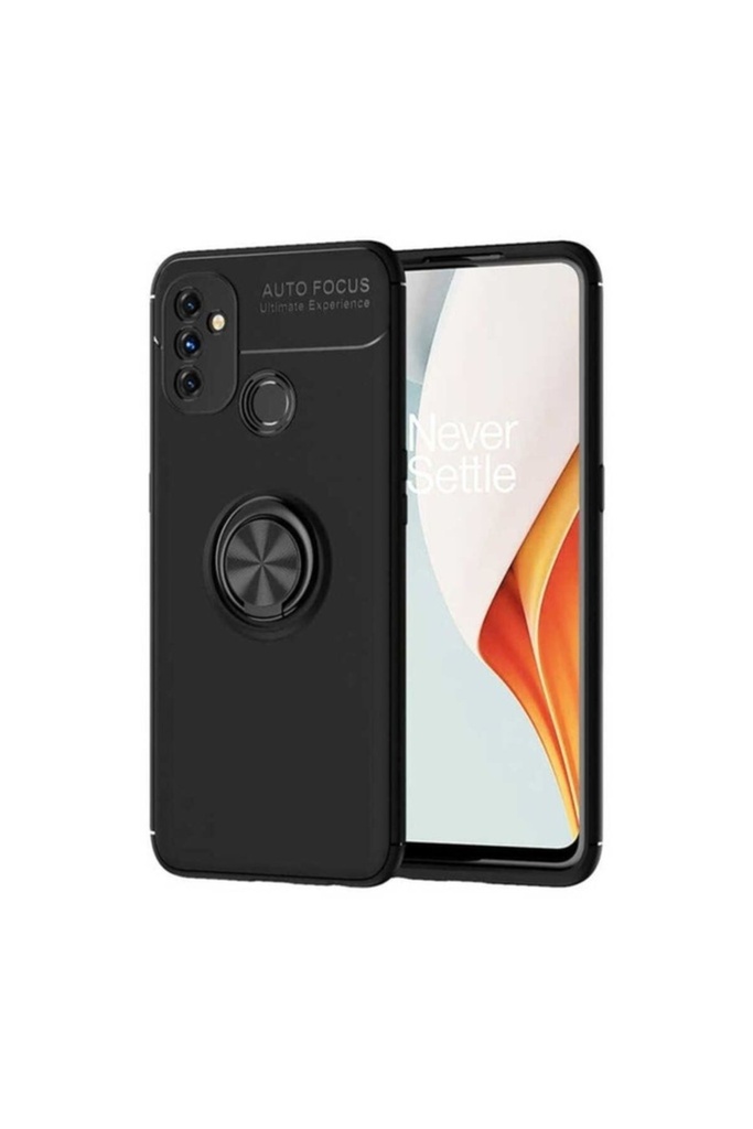 [RNZ-TA50639] OnePlus Nord N100 Uyumlu Kılıf Zore Ravel Silikon Kapak (Siyah)