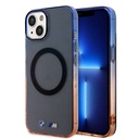 Apple iPhone 15 Plus Uyumlu Kılıf BMW M-safe Şarj Özellikli Transparan Renkli Çerçeveli Orjinal Lisanslı Kapak