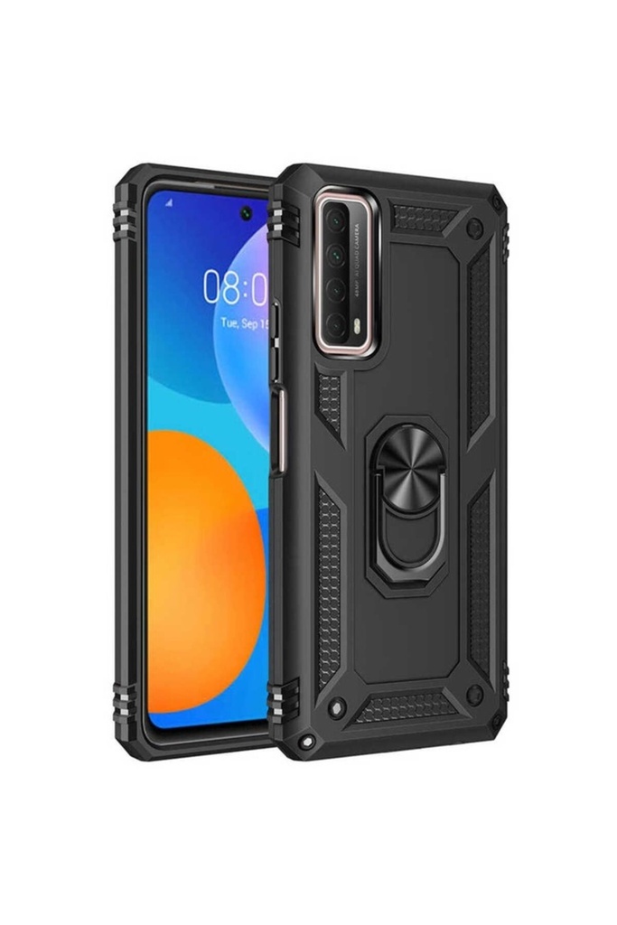 [RNZ-TA50665] Huawei P Smart 2021 Uyumlu Kılıf Zore Vega Kapak (Siyah)