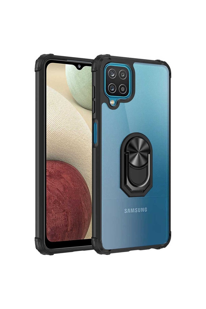 [RNZ-TA50719] Samsung Galaxy A12 Uyumlu Kılıf Zore Mola Kapak (Siyah)