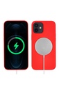 Apple iPhone 12 Uyumlu Kılıf Zore Silksafe Wireless Kapak