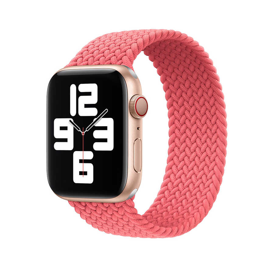 Apple Watch 38mm Uyumlu Wiwu Braided Solo Loop Small Kordon