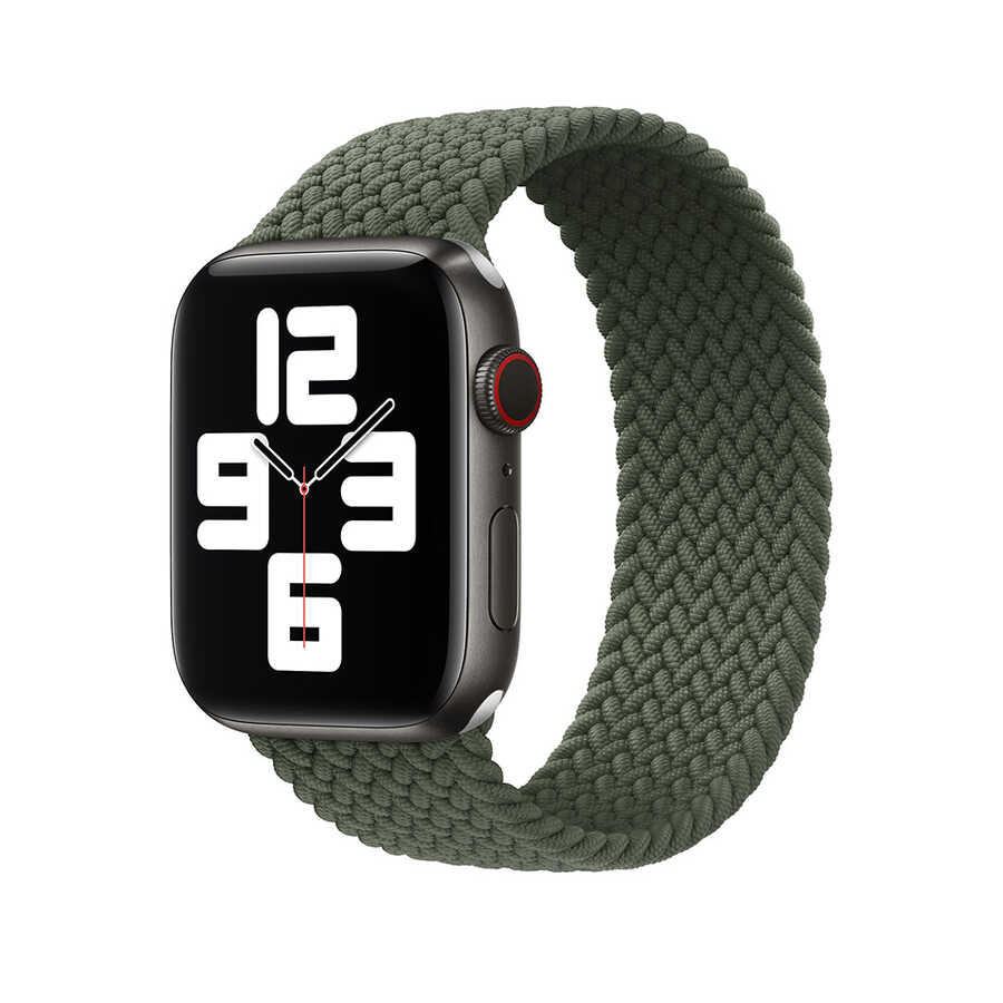 Apple Watch 38mm Uyumlu Wiwu Braided Solo Loop Small Kordon