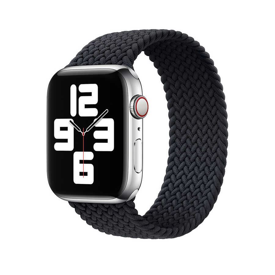Apple Watch 42mm Uyumlu Wiwu Braided Solo Loop Medium Kordon