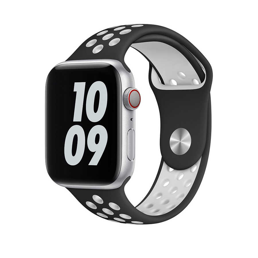 Apple Watch 42mm Uyumlu Wiwu Dual Color Sport Band Silikon Kordon