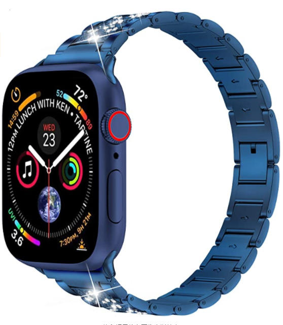 Apple Watch 42mm Uyumlu Wiwu Three Beads Set Auger Metal Kordon