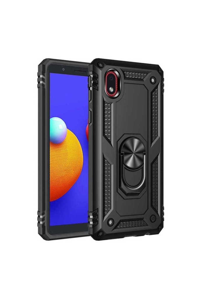 [RNZ-TA52264] Samsung Galaxy A01 Core Uyumlu Kılıf Zore Vega Kapak (Siyah)
