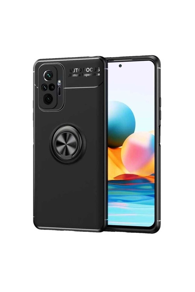 [RNZ-TA52688] Xiaomi Redmi Note 10 Pro Uyumlu Kılıf Zore Ravel Silikon Kapak (Siyah)