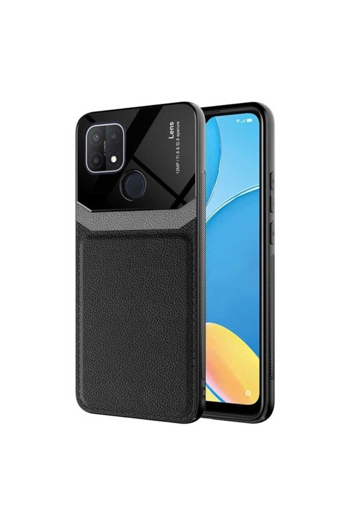 [RNZ-TA54993] Oppo A15S Uyumlu Kılıf ​Zore Emiks Kapak (Siyah)