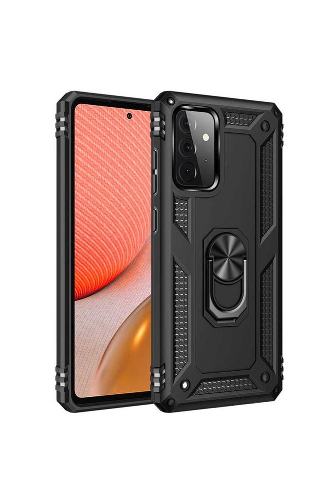 [RNZ-TA53532] Samsung Galaxy A72 Uyumlu Kılıf Zore Vega Kapak (Siyah)