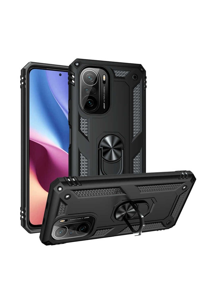 [RNZ-TA53538] Xiaomi Redmi K40 Uyumlu Kılıf Zore Vega Kapak (Siyah)
