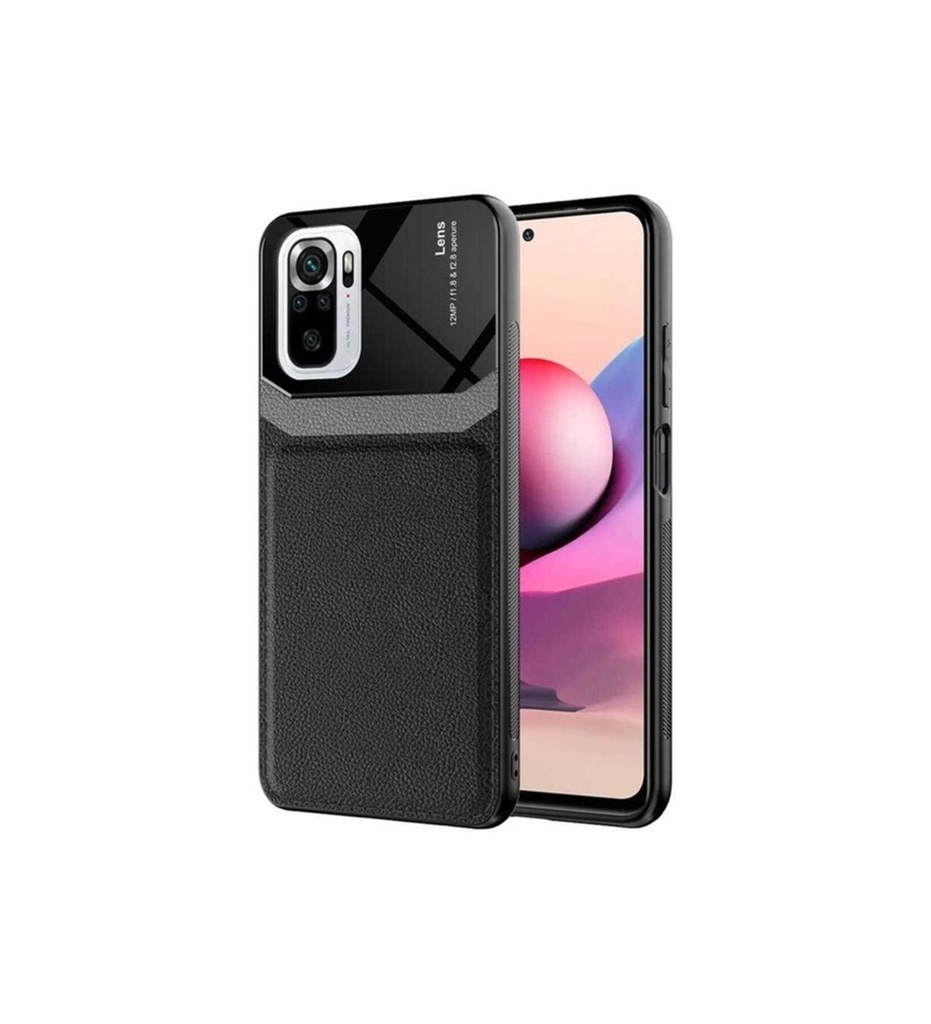 [RNZ-TA55032] Xiaomi Redmi Note 10 Uyumlu Kılıf ​Zore Emiks Kapak (Siyah)