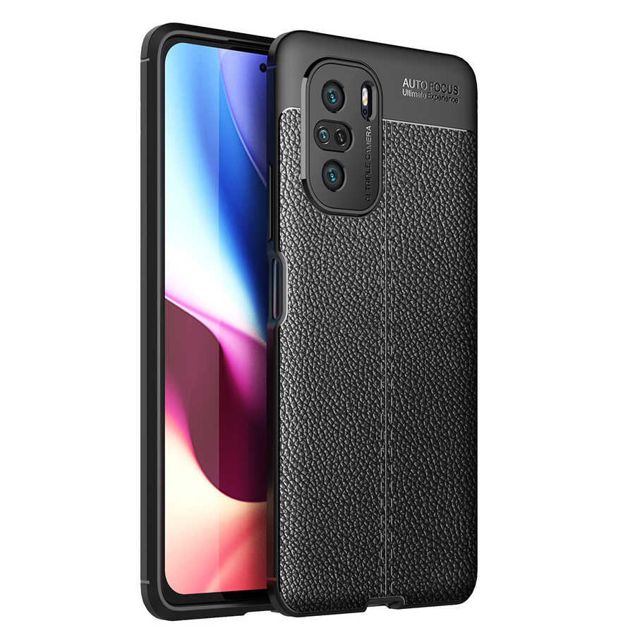 [RNZ-TA53471] Xiaomi Poco F3 Uyumlu Kılıf Zore Niss Silikon Kapak (Siyah)