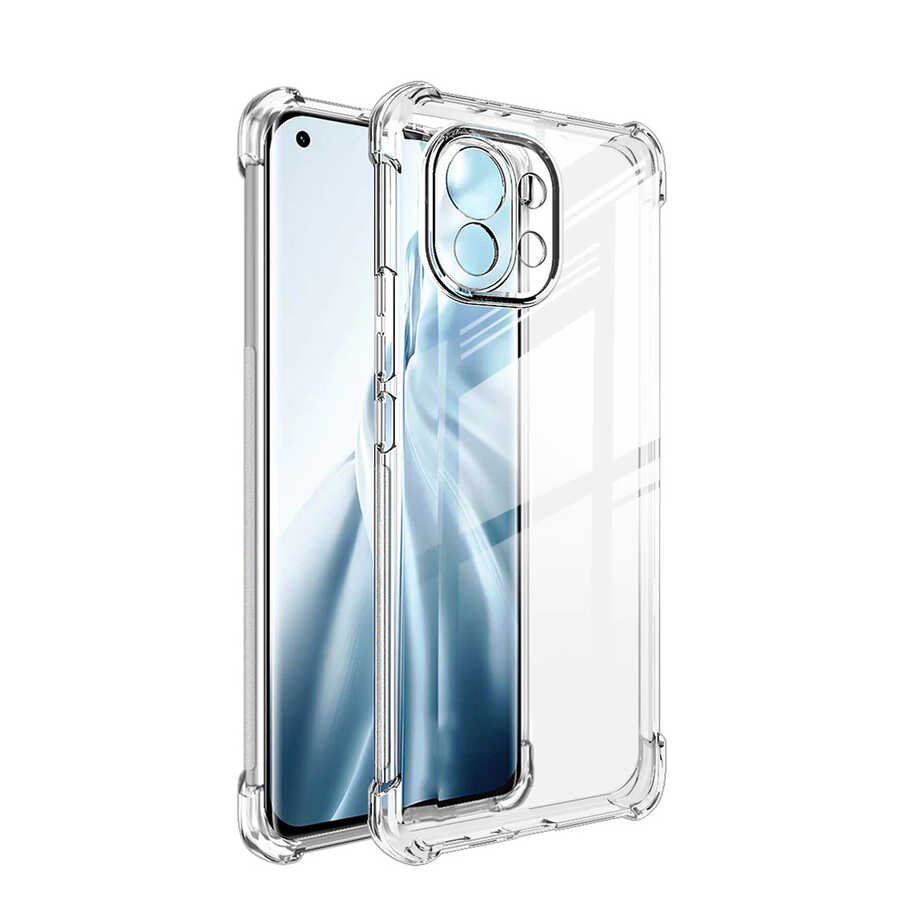 Xiaomi Mi 11 Lite Uyumlu Kılıf Zore Kamera Korumalı Nitro Anti Shock Silikon